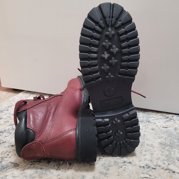 Womens Maroon Timberland Boot - Picture 2 of 3